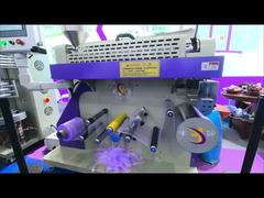 Demonstration of the casting film machine at the exhibition site